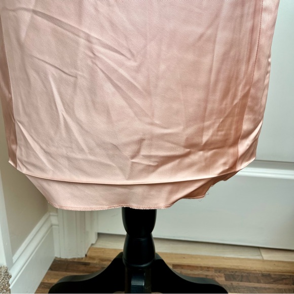 Lauren Ralph Lauren Evening Satin Cap Sleeve Sheath Dress Pink Sz 4 - Picture 7 of 16